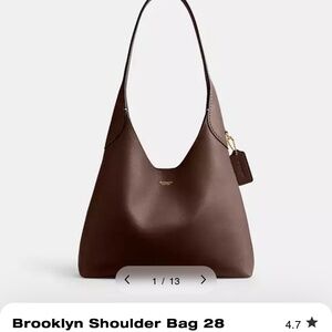 (SOLD) Brand New never opened/touched: Coach Brooklyn 28 in Maple